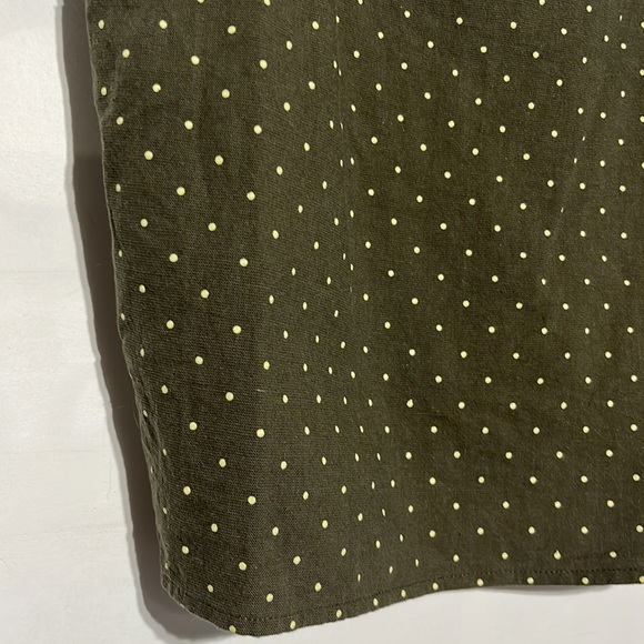 LULUS The Sweetest Olive Green Polka Dot Crop Top Size Large - Picture 5 of 10